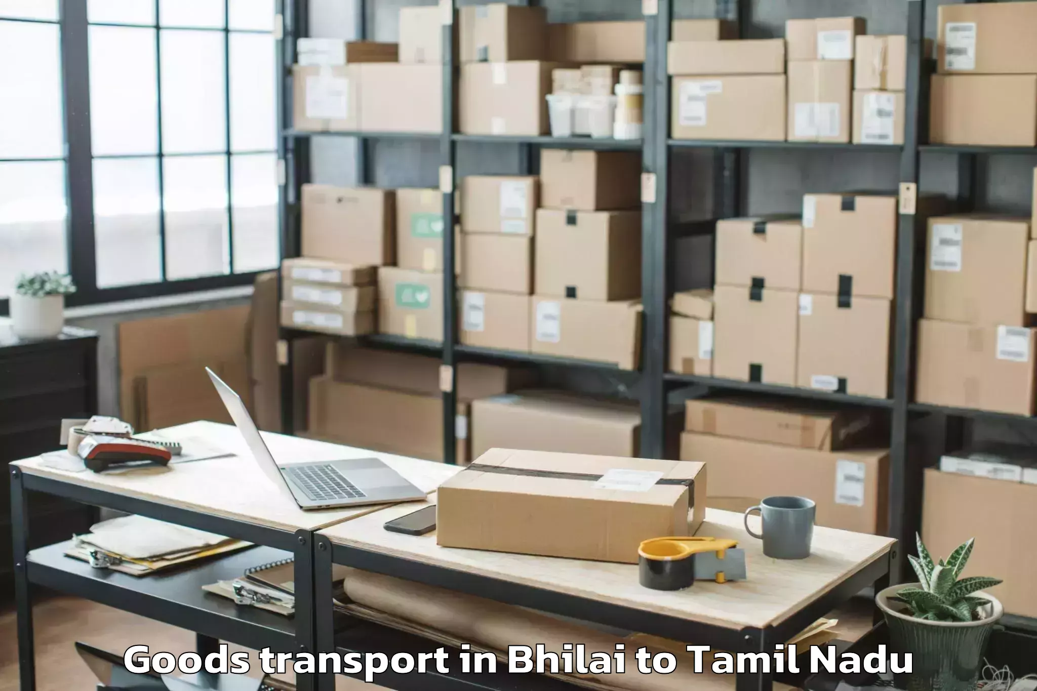 Top Bhilai to Narikkudi Goods Transport Available